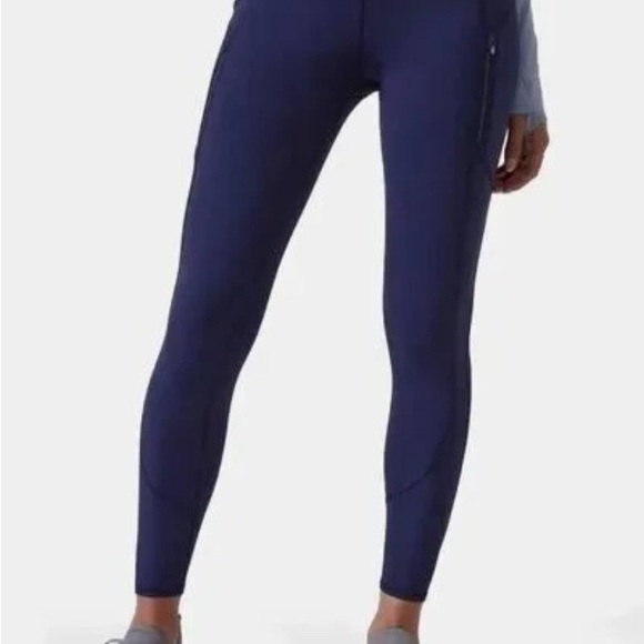 Athleta Navy Blue Rainier Tight Leggings with Zipper Pockets - Picture 12 of 12